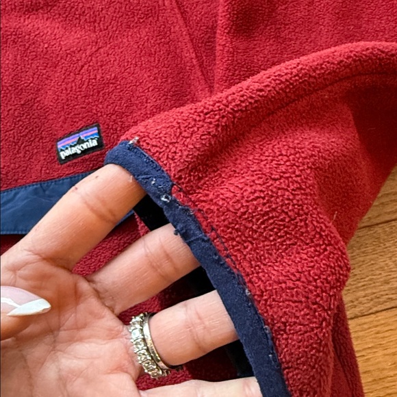 Patagonia 🌲 Synchilla Fleece Pullover with Navy Trim size large - Picture 9 of 12